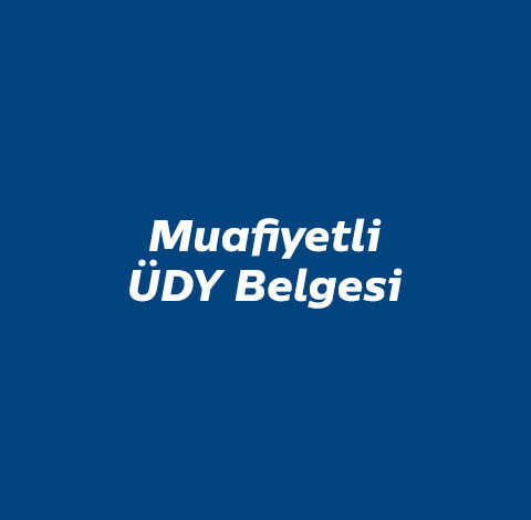 Muafiyetli ÜDY Belgesi