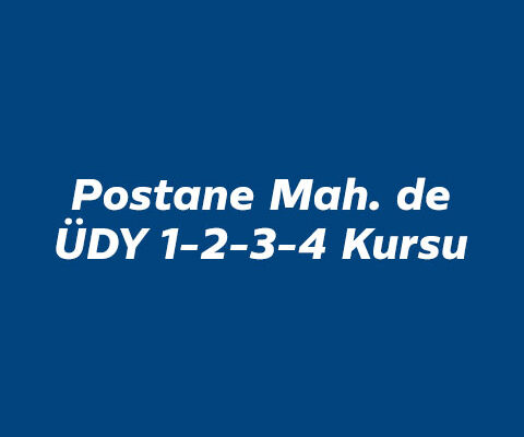 Postane Mahallesi ÜDY Belgesi