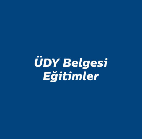 ÜDY Belgesi Eğitimler