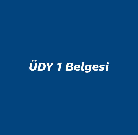 ÜDY 1 Belgesi