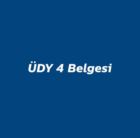 ÜDY 4 Belgesi